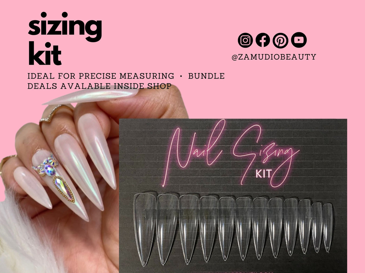 Ombre Bling Press on Nails